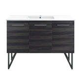 Swiss Madison Annecy 48" Bathroom Vanity in Black Walnut - SM-BV224 - Backyard Provider
